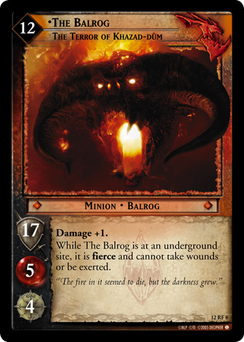The Balrog, The Terror of Khazad-dum (F)